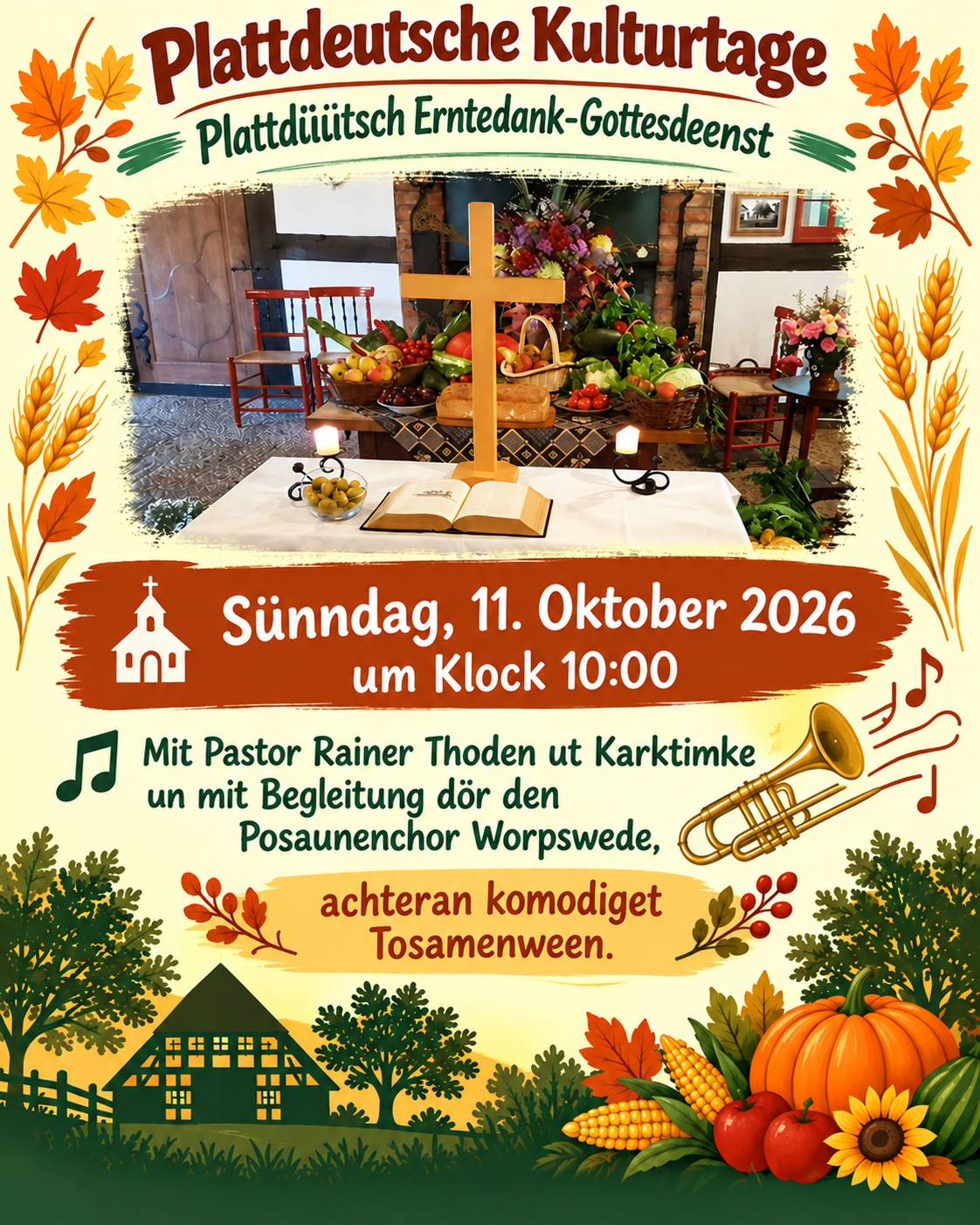 Plakat Erntedankgottesdienst 2026 ChatGPT